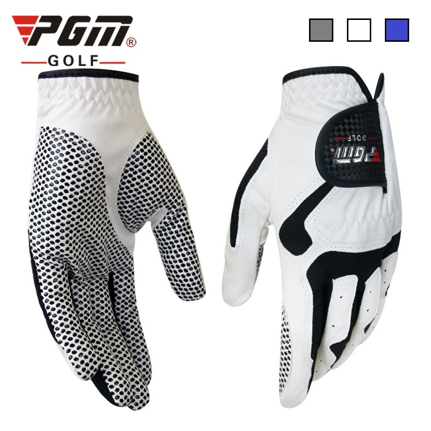 PGM GOLF ถุงมือกอล์ฟ สำหรับผู้ชาย เนื้อผ้าไมโครไฟเบอร์เบาสบาย ระบายอากาศ-กันลื่น-ดูดซับเหงื่อ