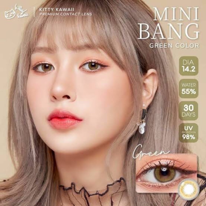 Kitty kawaii mini bang green เลนส์มินิ