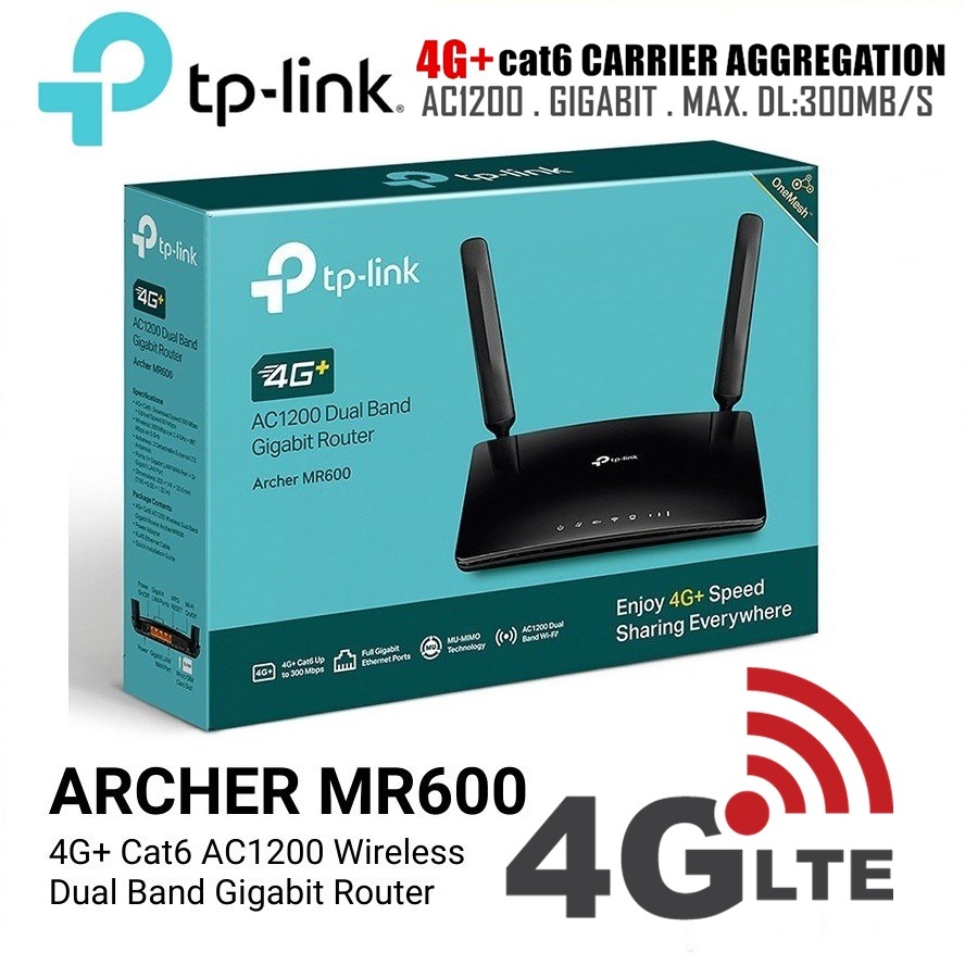 Tp Link Archer Mr600 V2 4g Cat6 Ac1200 Wireless Dual Band Gigabit