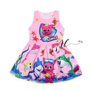 Angel Baby Dress ฉลาม (สีชมพู)