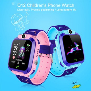 ใหม่นาฬิกา Q12 สมาร์ทวอทช์ Kid SmartWatchesนาฬิกาเด็กสำหรับเด็กกันหายSOS โทรหา ระบุตำแหน่ง ค้นตามหาตำแน่ง