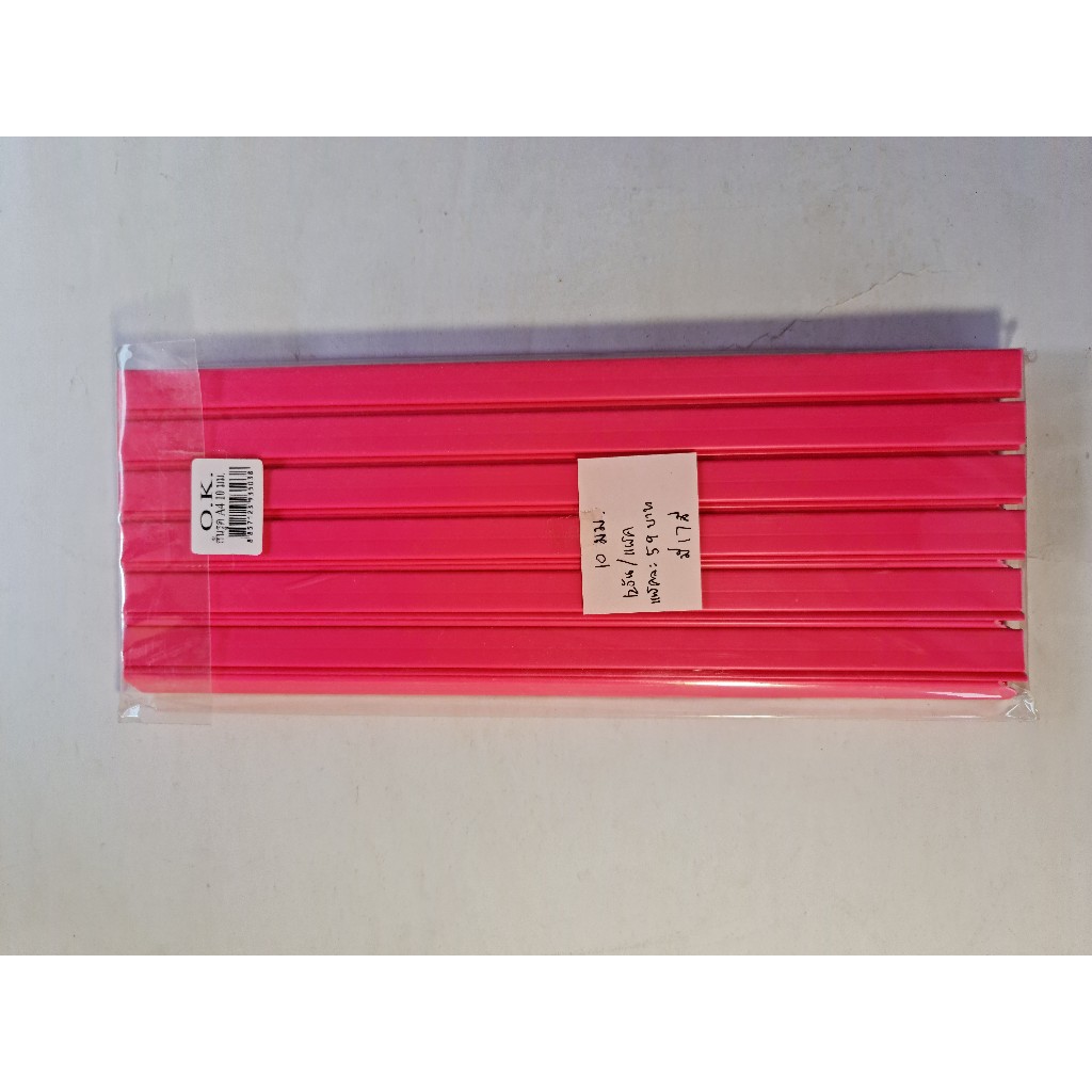 สันแฟ้มพลาสติก สันรูด  ขนาด A4 ขนาด 10มม มีหลายสีให้เลือก  ยี่ห้อ O.K. (แพ็ค 12 ชิ้น)