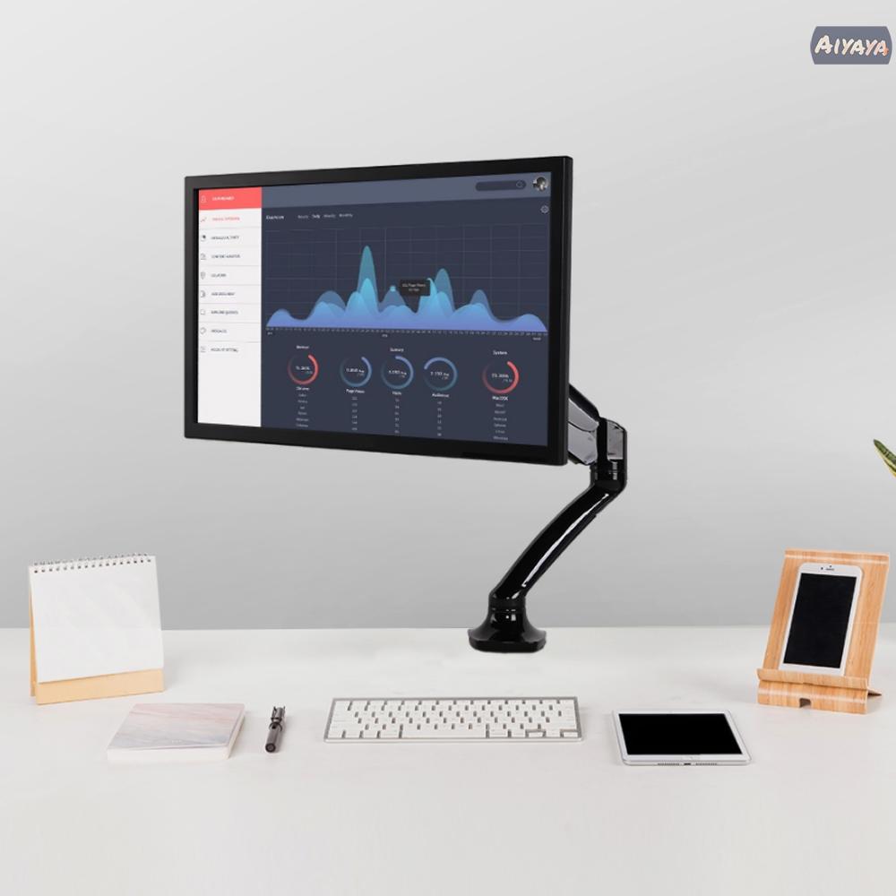 READY STOCK Loctek Dual LCD Monitor Desk Mount Stand Height Adjustable