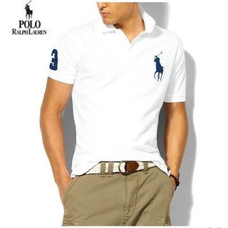 ❈✼เสื้อโปโลผู้ชาย (POLO), แขนสั้น, ปก, เสื้อยืด, โลโก้ม้า, ผ้าฝ้ายคุณภาพสูง, สวมใส่สบาย, การออกแบบที่ยอดเยี่ยม, ผ้าฝ้าย�