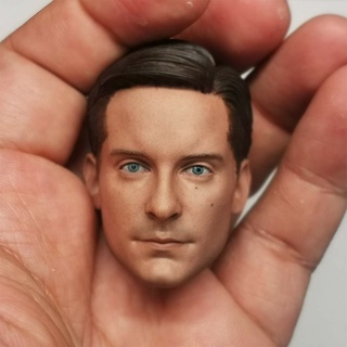 ฟิกเกอร์ Spider-Man Tobey Maguire Head Sculpt Fit ขนาด 1:6 12 นิ้ว