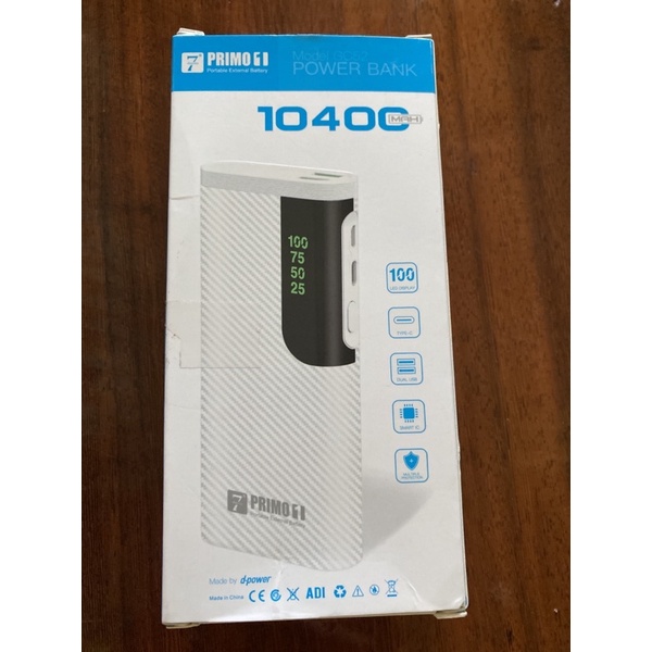 แบตสำรอง Power Bank Primo G1 ขนาด 10400mAh ของใหม่