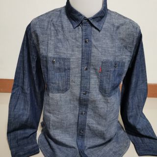 Levi’s shirt แขนยาว แชมเบย์ made in Indonesia