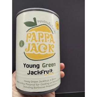 Pappa Jack Joung Green Jackfruit In Brine ขนุนอ่อนในน้ำเกลือ 400 กรัม