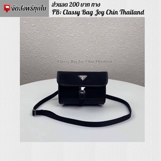 [งานออ ริ]🔥 ปรา ด้า รุ่น Nylon Cross-Body Bag คาดอก สะพายข้างได้ 19cm. 🔥ภาพถ่ายงานจริงทุกภาพค่ะ