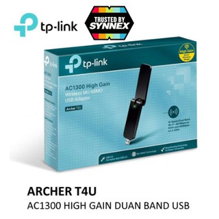 TP-LINK (Archer T4U) Wireless USB Adapter AC1300 Dual Band High Gain