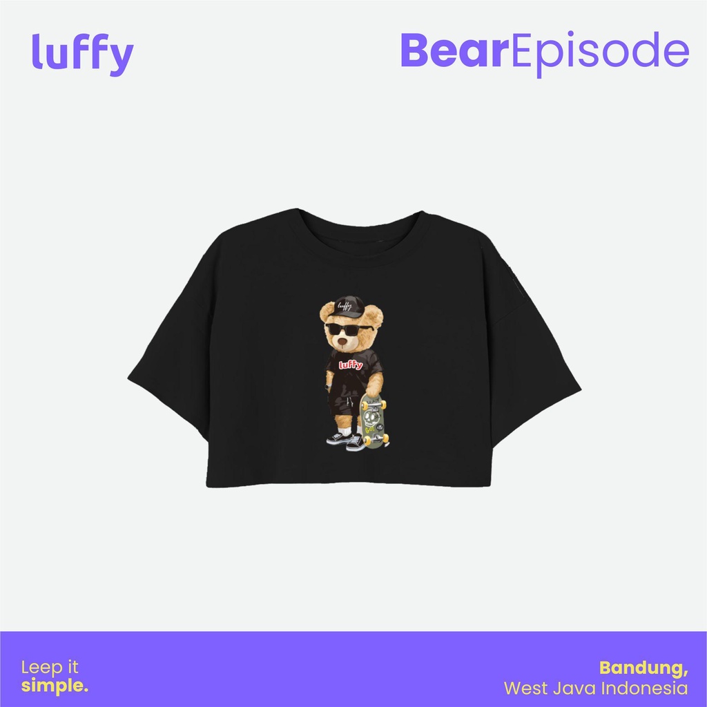 เสื้อยืด LUFFY CROP OVERSIZE (BEAR BASIC LUFFY)