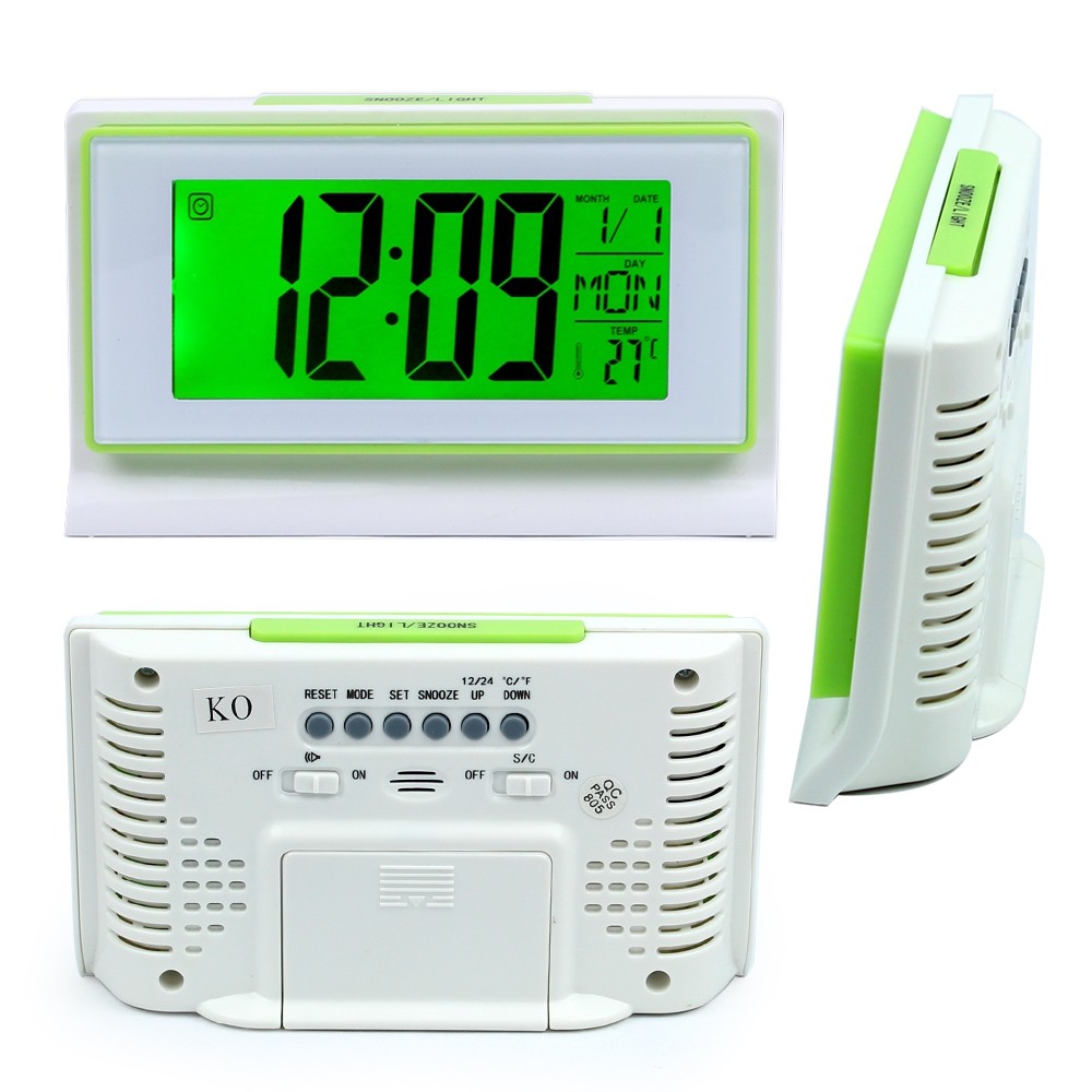 Telecorsa นาฬิกา ตั้งโต๊ะ DS-3601 VIOCE CONTROL BACK LIGHT LCD CLOCK รุ่น OS-3601-00i-Song