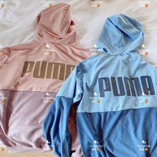 เสื้อแขนยาวฮู้ดPuma ชมพู่,ฟ้า