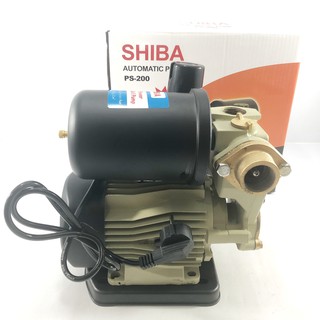 SHIBA ปั้มน้ำอัตโนมัติ ปั้มออโต้ ปั้มเปลือยอัตโนมัติ 1 นิ้ว 370 W PS-200