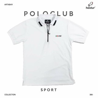 (โค้ดTANA620เหลือ332.-) POLOCLUB SPORT - สีขาว เสื้อเชิ้ต เสื้อคอปก เชิ้ตเรียบ เชิ้ตผู้ชาย