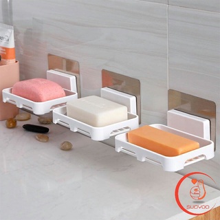 ที่วางฟองน้ำล้างจาน  ไม่ต้องเจาะผนัง ที่วางสบู่พลาสติก Wall-mounted soap dish