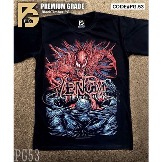 เสื้อยืดวินเทจPg53 เสื้อยืด ผ้าฝ้าย พรีเมี่ยม เกรดพรีเมี่ยม พิมพ์ลาย VENOM 2 RED CARNAGE และ BLACK SYMBIOTE MARVEL UNIVE