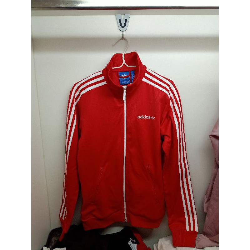 Adidas Beckenbauer Track Jacket สีแดง
