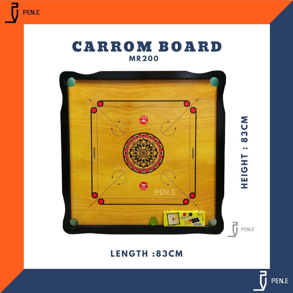 บอร์ด Carrom / Papan Karom MR200 / Papan Karom MR222 (มาตรฐาน)