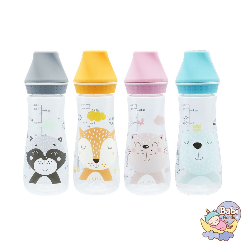 ขวดนมคอแคบ Buddy Babe 8oz .Nuebabe