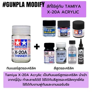 TAMIYA 81030 X20A Acrylic Thinner ทินเนอร์สูตรอะคริลิค 46 ml