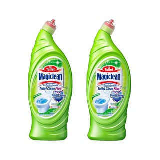 น้ำยาทำความสะอาดโถสุขภัณฑ์ กลิ่น Forest Fresh Magiclean For Toilet 650 มล. (เขียว) x 2 ขวด