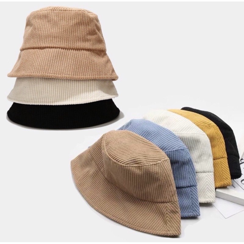 💥ลดล้างสต็อก!! [พร้อมส่งในไทย] MATCH&MORE หมวกบักเกตลูกฟูก (DM01)
