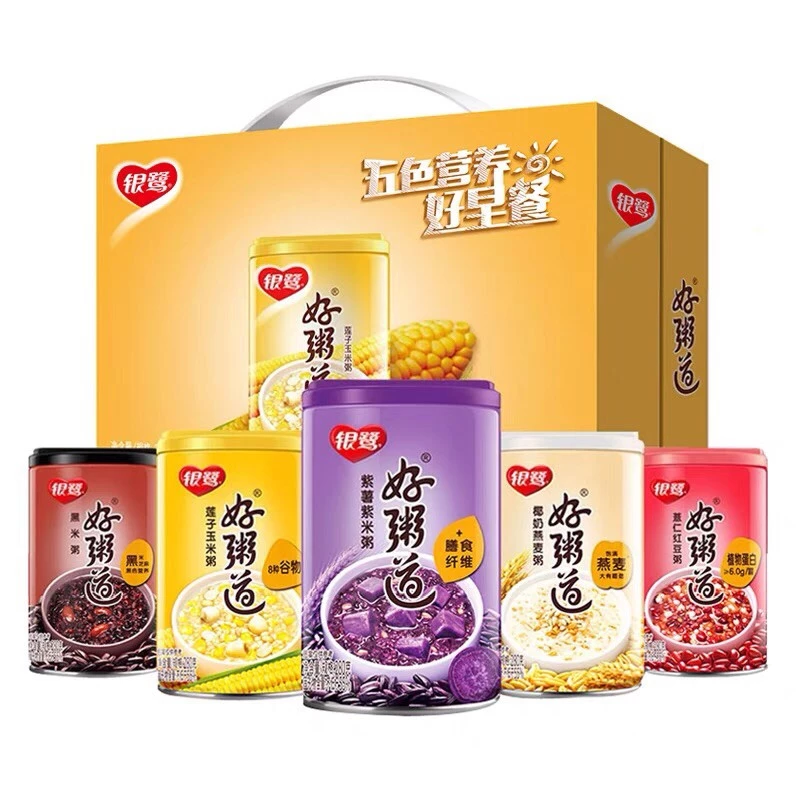โจ๊กเมล็ดธัญญาพืช 5รส พร้อมส่ง(银鹭好粥道)ขนาด280g สินค้าพร้อมทาน เป็นอีกเมนูอาหารที่ได้ทั้งความอร่อยและประโยชน์อย่างลงตัว