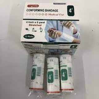 Conforming Bandage 4"x5หลา Longmed กล่อง 12 ม้วน