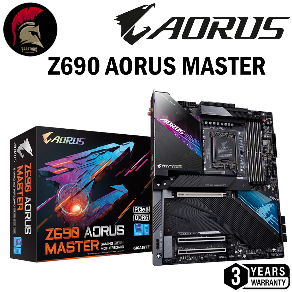 GIGABYTE Z690 AORUS MASTER DDR5 MAINBOARD Intel Gen12 LGA 1700 DDR5 Intel Gen12 I5 I7 I9 12600 