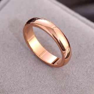 สไตล์มินิมอล Niche High-End ผิวมันแหวนเหล็กไทเทเนียมแฟชั่น 18K Gold Plated หญิงอุปกรณ์เสริมอุปกรณ์เสริมมือ