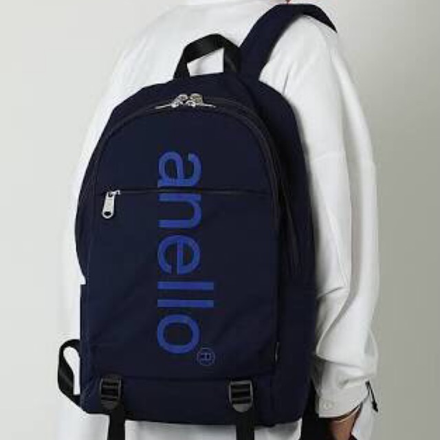 กระเป๋าเป้ Anello A4 Big Logo Print Daypack