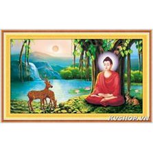 ภาพวาดปักพระศากยมุนี - DLH - A1099