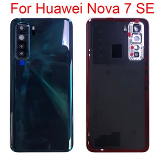 ฝาครอบแบตเตอรี่ พร้อมเลนส์กล้อง สําหรับ Huawei Nova 7 SE Huawei nova7SE