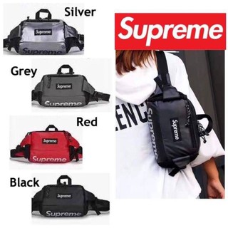  กระเป๋าคาดอก Supreme FW17 Waist Bag กระเป๋าคาดอกหรือเอว แท้Outlet กระเป๋าคาดอกผู้ชาย  กระเป๋าคาดอกผู้หญิง