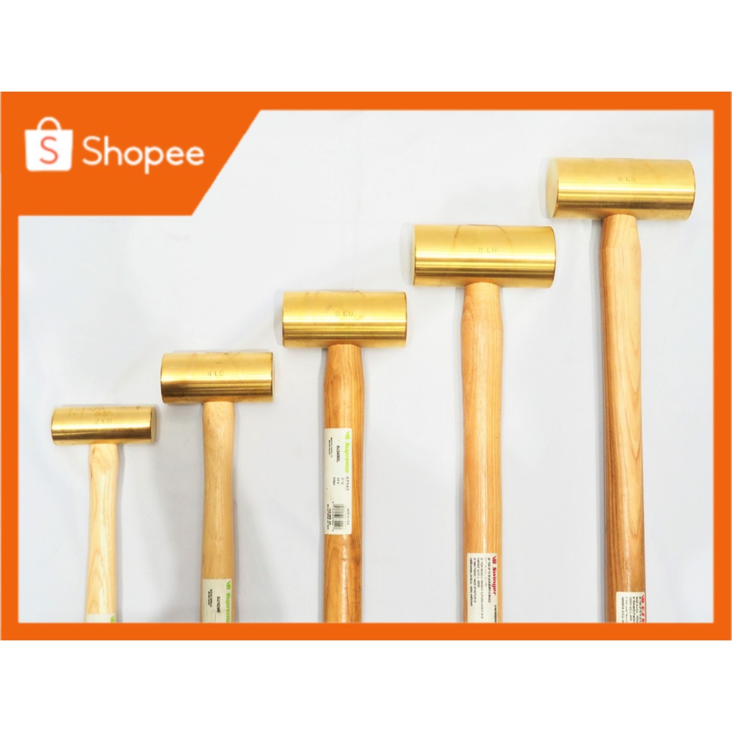 ค้อนทองเหลือง ทรงกลม 2lbs-8lbs mkc tools