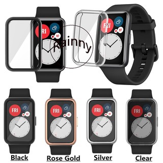 BUMPER เคส Tpu กันรอยหน้าจอสําหรับ Huawei Watch Fit