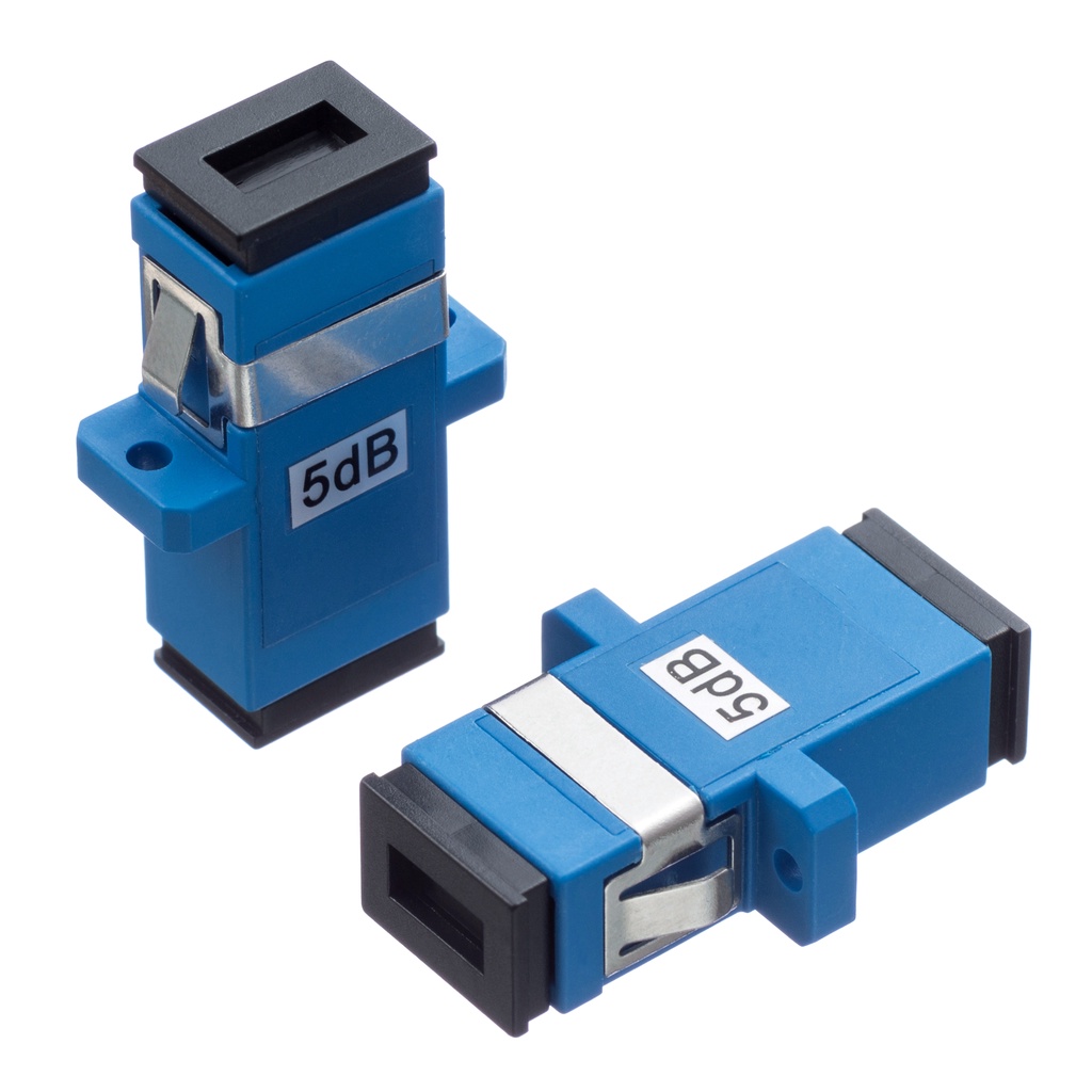 SCUPC Fiber Attenuator 1dB -15dB Flange Attenuator  Fiber Connector Butt SC Coupler Flange Head Opti