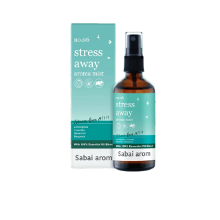 [Best seller] SabaiArom Stress Away Aroma Mist สบายอารมณ์ สเปรย์น้ำมันหอมระเหย เพื่อผ่อนคลายความเครียด