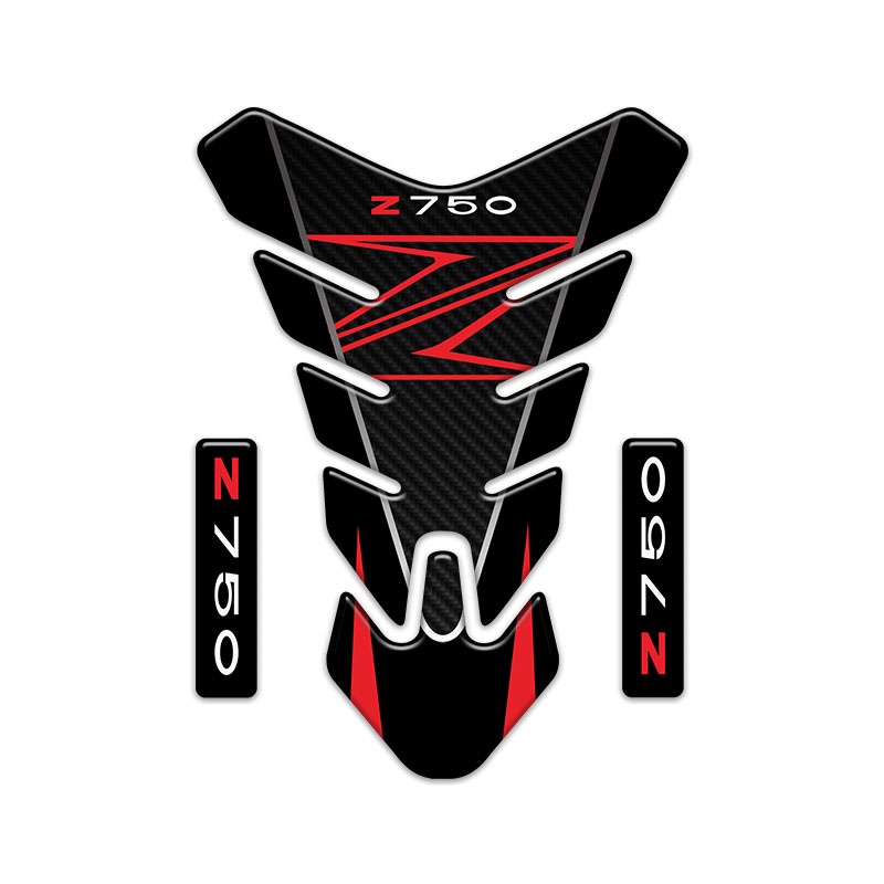3D Motorcycle Tank Pad Protector Sticker Fish Bone Decal for Z900 Z800 Z750 Z650 Z300 Z250 Z125 Z100