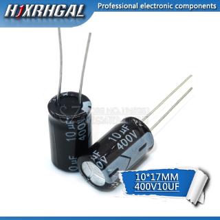 ตัวเก็บประจุไฟฟ้า 400V10UF 10*17 มม. 10UF 400V 10*17 คุณภาพสูง 20 ชิ้น HJXRHGAL