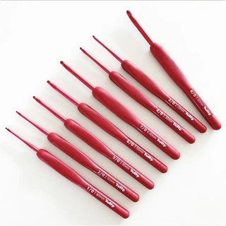 Tulip etimo red crochet hooks เข็มโครเชต์ สีแดง ใหม่ล่าสุด ของแท้ ญี่ปุ่นแท้