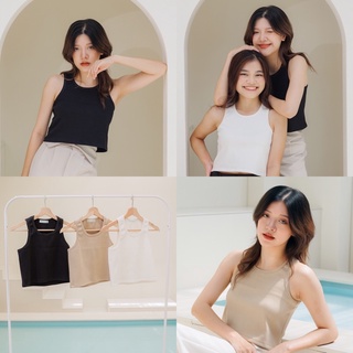 natchakloset | เสื้อครอปแขนกุด croptank