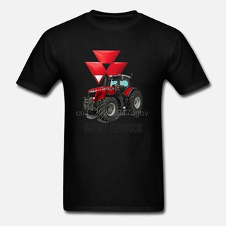 เสื้อยืดลําลอง แขนสั้น พิมพ์ลาย Massey Ferguson Tractor s สีขาว เข้ากับทุกการแต่งกาย สําหรับผู้ชาย 141362S-5XL