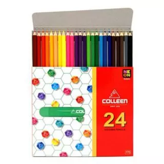 สีไม้คอลลีน Colleen 24แท่ง24สี#775(แท่งเหลี่ยม)