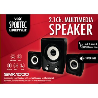 Vox Sportec USB Speaker 2.1 ch SMK1000 Black