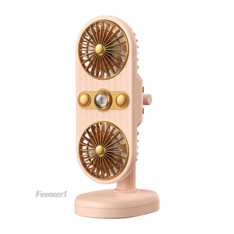 USB Desk FanTable Fan Oscillating Fan Head Rotating Adjustment Portable ...