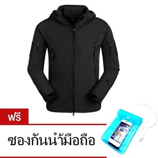 jacket 4 in 1 กันหนาว ลม ฝน แดด sharkskin