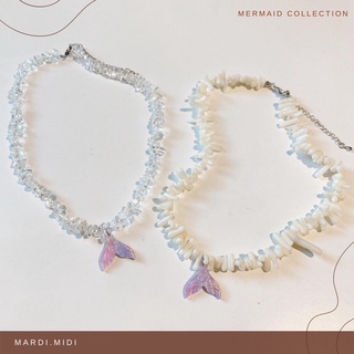 Mardimidi- mermaid necklace สร้อยคอหินแท้