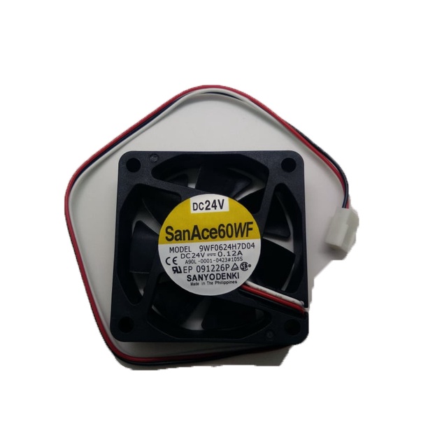 พัดลมระบายความร้อน 3 สาย San Ace 60WF 9WF0624H7D04 A90L 0001 0423 105S 24V 0.12A 6015